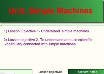 Preview of Simple Machines