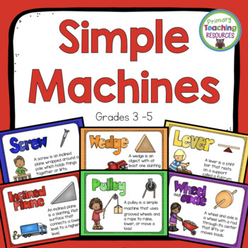 Simple Machines Posters by Primary Teaching Resources | TpT