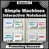 Simple Machines Physical Science Interactive Notebook Proj