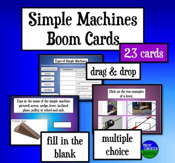 Preview of Simple Machines Boom Cards
