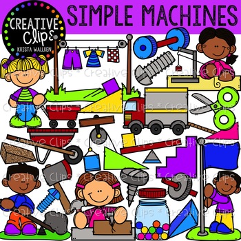 Preview of Simple Machines Clipart {Creative Clips Clipart}