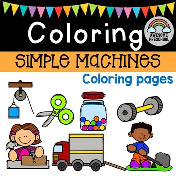 Preview of Simple Machines Coloring Pages