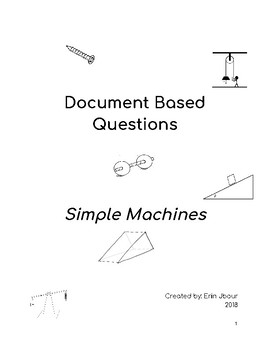 Preview of Simple Machines DBQ for Late Elementary
