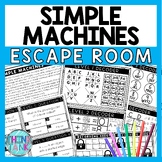 Simple Machines Escape Room - Task Cards - Reading Comprehension