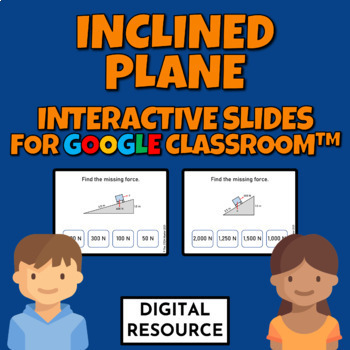 Preview of Simple Machines Inclined Plane Digital Game Google Classroom Digital Resource