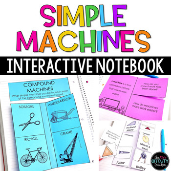 Preview of Simple Machines Interactive Notebook Foldables (Google Slides)