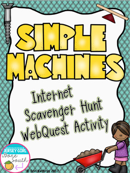 Preview of Simple Machines Internet Scavenger Hunt WebQuest Activity