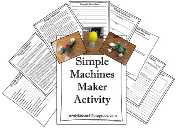 Preview of Simple Machines Maker Activity