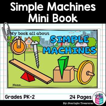 Preview of Simple Machines Mini Book for Early Readers: Physical Science, Simple Machines