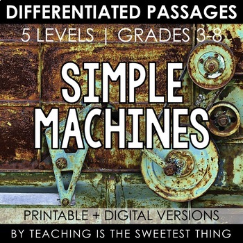Preview of Simple Machines: Passages - Distance Learning Compatible