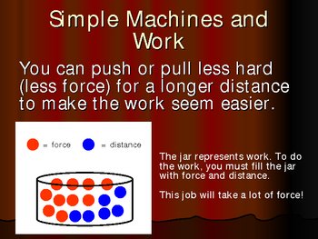 Preview of Simple Machines Power Point Vocabulary Preview Review