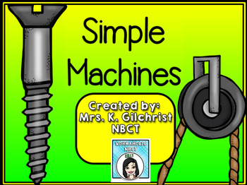 Preview of Simple Machines Promethean ActivInspire Flipchart Lesson