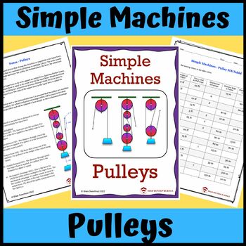 Preview of Simple Machines: Pulleys – Distances, Forces, Mechanical Advantage and Work