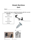 Simple Machines Quiz Worksheets & Teaching Resources | TpT