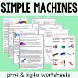 Simple Machines - Reading Comprehension Worksheets