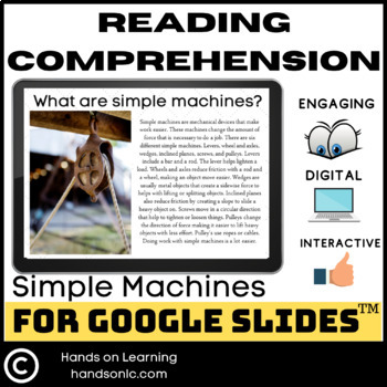Preview of Simple Machines Reading Comprehension for Google Slides