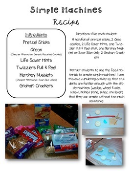 Preview of Simple Machines Recipe *Freebie*