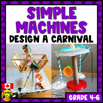 Preview of Simple Machines | STEM Challenge | Carnival Attraction | Wheels and Levers