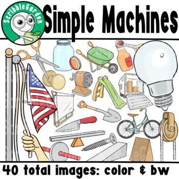 Preview of Simple Machines Science ClipArt