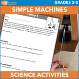 Simple Machines Stations or Labs for Third and Fourth Grades