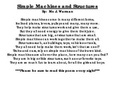 Simple Machines & Structures Poem