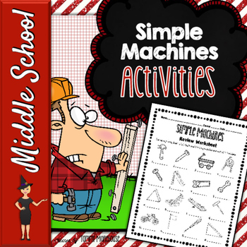 Preview of Simple Machines - Foldable, Activities, & Quiz
