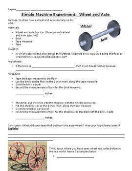 conclusion of wheel and axle experiment