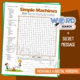 Types of Simple Machines Word Search Puzzle Vocabulary Act