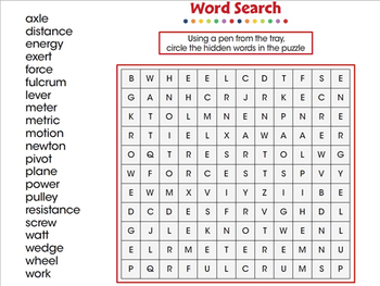 Word Search Simple Machines