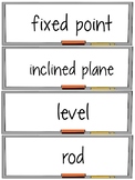 Simple Machines Word Wall and Vocabulary Activities Set