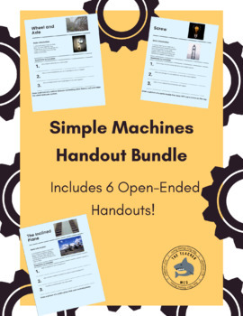 Preview of Simple Machines Open-Ended Worksheet Collection