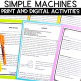 Simple Machines Worksheets and Activities