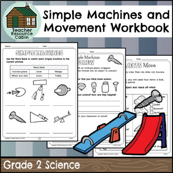 Preview of Simple Machines and Movement Workbook (Grade 2 Ontario Science)