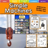 Simple Machines, wedge, screw, wheel and axle, lever, incl
