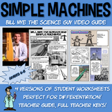 Bill Nye Simple Machines worksheet physics Jr High middle 