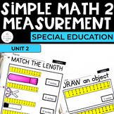 Measurement Math Workbook for Special Ed (Simple Math Spec