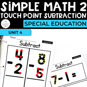Preview of Subtraction Math Workbook for Special Ed (Simple Math Special Ed Set 2)