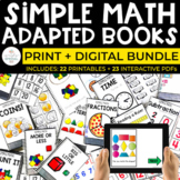 Simple Math Adapted Books Bundle for Special Education | P