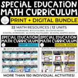 Simple Math Curriculum for Special Ed: PRINT + DIGITAL BUN