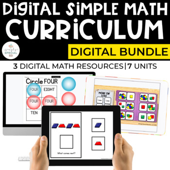Preview of Digital Math Curriculum Bundle for Special Ed - DIGITAL BUNDLE (Set 1)