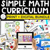 Simple Math Curriculum for Special Ed - PRINT + DIGITAL BU