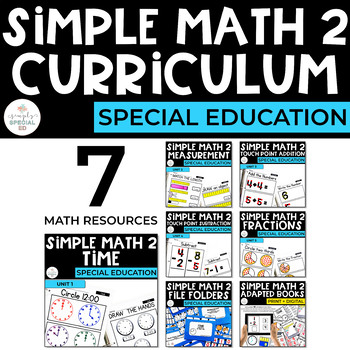Preview of Simple Math Curriculum Bundle for Special Ed (Set 2)