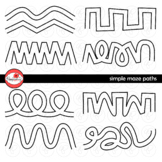 Simple Maze Paths Clipart by Poppydreamz