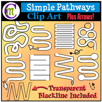 Preview of Simple Pathways Clip Art