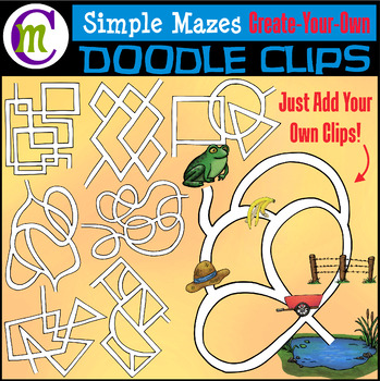 Preview of Simple Mazes Clipart | Create Your Own Maze Clipart