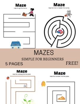 Mazes For Toddlers: for kindergarten kids ages 4-6 by Planet of