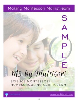 Preview of Montessori Science Scope & Sequence Ages 3-6 FREE by Multisori