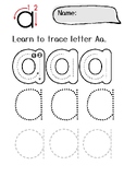 Simple Motor Patterns: Alphabet Letter Tracing