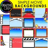 Simple Movie Background Clipart {Movie, Cinema, Theater Clipart}