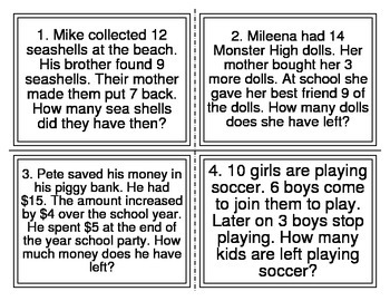 Preview of Simple Multi-Step Word Problems (8)